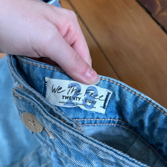 Free people We the Free Talia Wide Leg jeans cotton 28 bright blue - Picture 7 of 9